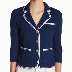 St. John collection milano pique knit crop blazer